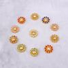 Broca de máquina para unhas 14mm placa redonda flor furadeira ABS máquina de furar oca plástico girassol diamante laço coração flor furadeira