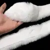 Tiras de Pelo Sintético de Coelho Atacado 6cm de Largura Acabamento de Pelúcia Estola Manto Acessórios para Roupa Tiras de Acabamento Renda DIY