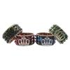 Pulsera de Joyería con Corona de Pedrería Y2K Diseño Original Moda Diamante Pulsera de Cuero PU