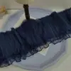 Tela de encaje de organza plisada de malla de tres capas de 15 cm de ancho, tela para cortina de falda de princesa Lolita, accesorios de ropa