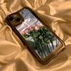 Início da Primavera Flor Pequena Rosa Adequado para Capa de Celular iPhone 17 16Pro Apple 14 Cobertura Total 13 Estilo Trendy 15 Nicho