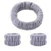 [Exclusivo da Amazon] lavagem facial máscara de maquiagem banheiro de casa faixa de cabelo pulseira de lavagem facial terno faixa de cabelo terno