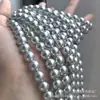 Cuentas de perlas de cristal Shijia, cuentas redondas de vidrio, accesorios para collares y pulseras, lote mixto de cuentas sueltas en stock, accesorios para ropa