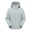 Jaqueta Softshell Personalizada com Forro de Lã, Casaco Esportivo Outdoor Tendência Estilo Montanha, À Prova de Vento e Impermeável, Roupa para Acampamento, Team Building, Montanhismo