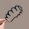 Faixa de cabelo antiderrapante com dentes estilo francês para mulheres, adequada para maquiagem e lavar o rosto, uso diário, presilha alta para cabelo, acessório de cabelo
