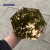 Lentes de Vidrio Mosaico, Espejos Bordados de Forma Irregular, Espejos Esmerilados, Piezas de Vidrio Triangulares, Espejos Autoadhesivos de Una Sola Pieza