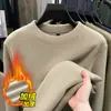 Sudadera con Capucha de Sherpa Doble Cara 600g para Hombre Nueva Otoño/Invierno 2026 Cuello Redondo Engrosada Cálida Capa Base Sudadera con Capucha para Hombre