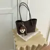 Bolso de Hombro Individual con Patrón Tejido para Mujer 2026 Nuevo Estilo Coreano Bolso Tote Gran Capacidad Bolso de Mano para Viajes Bolso Versátil Vintage
