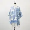 Bufanda con Abertura para Mujer, Estilo Coreano para Primavera y Otoño, Versátil de Doble Uso, Bufanda Gruesa y Cálida para el Cuello, Chal Largo de Alta Gama