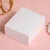 Elegante caja de joyería de color sólido con tapa abatible, caja rectangular para empaque de collares y anillos, caja de almacenamiento doméstica a prueba de polvo, caja de regalo