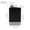 Frasco Portátil de Acero Inoxidable 9 oz Frasco Ruso Mini Botella de Vino Cuadrado Plano Frasco para Alcohol