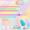 Temu Hot Selling Mini Highlighter terno Color Stroke Key Pen Creative Ice Cream Highlighter Eye Protection Marking Pen