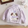 Chaqueta fina de algodón reversible para niñas bebés, cuello de forro polar, chaqueta acolchada, esencial cálido para otoño e invierno, top de moda