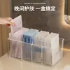 Caja de Almacenamiento para Mascarillas Faciales, Caja de Compartimentos para Cosméticos de Acrílico, Tocador Transparente de Escritorio de Gran Capacidad, Estante de Almacenamiento para Productos para el Cuidado de la Piel