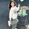Moletom Infantil Estilo Primavera e Outono Roupas de Outono para Crianças 2026 Novo Estilo Princesa Fofo para Bebê Menina Gola Redonda Manga Longa