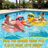 Nuevo flotador inflable de PVC engrosado ecológico con lentejuelas de pato amarillo grande de dibujos animados transfronterizo para entretenimiento en la piscina, para adultos