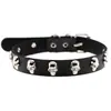 Collar punk de calavera Harajuku europeo y americano directo de fábrica, callejero, Rock, cosplay, collar, cadena para el cuello
