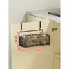 Estante de almacenamiento para cocina, especiero multicapa para puertas de gabinetes, caja de almacenamiento para montaje en pared para cebollas, jengibre y ajo, canasta pequeña colgante sin perforación
