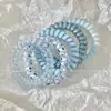 Goma de Pelo Elástica de Alambre de Teléfono sin Costuras con Forma de Estrella de Colores para Coleta Alta, Cuerda para el Cabello Antideslizante, Banda Elástica para el Cabello para Mujeres, Alta Elasticidad y Goma de Pelo Duradera