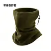 Protector facial y de cuello de invierno transfronterizo, calentador de cuello de forro polar, gorro cálido de forro polar con cordón a prueba de frío, bufanda tubular para cuello de ciclismo al aire libre