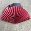 Suministros Creativos Chinos para Bodas Abanico de Papel Plegable DIY Tallado en Papel Marcadores de Carretera Chinos Decoraciones Florales Adornos Aéreos