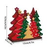 MZ1280-290 Estilo Nuevo Portaservilletas de Madera Caja de Almacenamiento de Servilletas para Fiestas Adorno Navideño Decoración de Escritorio