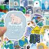 50 Calcomanías de Dibujos Animados sobre el Cambio Climático Decorativas para Taza de Agua, Equipaje, Cuaderno, Manual, Ecológicas, Graffiti