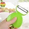 Pelador Multifuncional Manzana Plegable Pelador de Frutas Raspador Portátil Cuchillo Pelador Uso en la Cocina