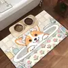 Jogos Americanos de Animais de Estimação Fofos de Desenho Animado, Impermeáveis, Resistentes a Manchas, Resistentes ao Desgaste, Estilo Couro Ultra Durável, Fácil de Limpar, Jogos Americanos de Jantar para Gatos e Cachorros