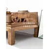 Cama Luohan Toda em Madeira Maciça, Escultura de Elefante em Madeira de Ulmeiro Antigo, Cama Luohan Antiga com Encaixe e Espiga Estilo Chinês Novo, Cama Sofá, Conjunto de Três Peças