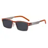 Gafas de Sol Populares de Moda para Hombre Transfronterizas, Gafas Personalizadas de Montura Cuadrada, Gafas de Sol Retro Metálicas de Alta Gama de Moda para Mujer