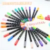 Venta al por mayor del fabricante Iluminador Starlight de 24 colores Pluma de pintura con purpurina de punta suave Pluma DIY para Estudiante y Maestro