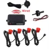 Kit de 4 Sensores de Estacionamiento para Coche Zumbador 22 mm Radar de Reversa Alarma Sonora Sonda Indicadora 12V