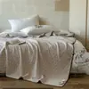 Colcha de Verão Simples de Alta Qualidade, Tingida no Fio, Quatro Camadas, 100% Algodão, Manta para Ar Condicionado, Manta Casual tipo Xale, Manta Toalha para Cochilo