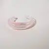 Pulseira de Acrílico Transparente Nova Moda Fresca Transfronteiriça Geométrico Assimétrico Textura Plissada Pulseira Aberta para Mulheres