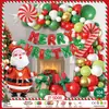 Amazon Transfronterizo Set de Globos Navideños Cadena de Globos Navideños Globos de Látex de 12 Pulgadas Rojos y Verdes