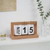 Calendario de Madera Maciza Zakka 2026 Ins Creativo Calendario de Madera Flip Calendario Perpetuo Adorno de Escritorio En Stock