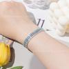 Nueva Pulsera de Cristal con Pedrería Estilo Europeo y Americano Taladro 2024 Joyería Pulsera de Cristal Pulsera Chapada en Oro Pulsera con Hebilla Taladro de Lujo Ligero Completo