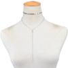 Collar con borlas de diamantes y lentejuelas hechas a mano de múltiples capas con cadena de clavícula y personalidad sexy transfronteriza de Europa y Estados Unidos para mujer