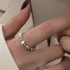 Anillos Cuadrados de Corte Geométrico Nuevos Coreanos y Japoneses para Mujer, Anillos Abiertos Irregulares de Moda Vintage, Anillos para Dedo Índice Hip-Hop