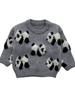Ropa de Bebé Coreana Otoño e Invierno Masculina y Femenina Bebé Dibujos Animados Panda Tejido Engrosado Tops Suéteres de Invierno para Niños Recién Nacidos