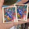 Estátua de Buda Pintada à Mão Thangka de Xizang, Nepal, Deus Negro da Riqueza Núcleo do Cartão 4x5