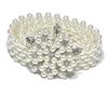 Cinturón elástico de perlas con incrustaciones de diamantes de imitación para mujer, elegante y de estilo coreano, cadena para la cintura.