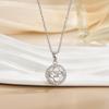 Collar elegante con diseño de nicho de estilo coreano para mujer, elegante y sencillo colgante de trébol de cuatro hojas, cadena de clavícula, collar geométrico, joyería de cadena