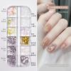 Joias para nail art atacado flor de cinco pétalas mista fundo chato Diamante Aurora resina laço rebite Camélia Decoração popular na internet