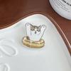 Broche de gato, nuevo, bonito broche de dibujos animados, acrílico, venta al por mayor, insignia, colgante, pequeño puesto de joyería