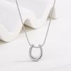 Pulseira Pingente de Aço Titânio Joias Pingente Meninas Versátil Trevo de Quatro Folhas Corrente da Clavícula Colar Joias Borboleta Clipe de Orelha Acessórios