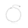 Pulsera de plata de ley S925 importada de industria pesada con costuras de corazón para mujer, pulsera simple minimalista de estilo frío con forma de corazón, venta al por mayor transfronteriza