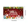 Suprimentos de Decoração de Cenário de Natal Novo Transfronteiriço, Decorações de Festa de Natal, Faixas de Jardim para Feriados, Tecido de Cortina de Porta