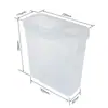 Caja Secadora de Filamento PLA para Impresora 3D Bandeja para Material de 1kg Anillo de Sellado Doble Capa Caja de Almacenamiento Cubo de Arroz de 4L Recipiente Sellado Resistente a la Humedad